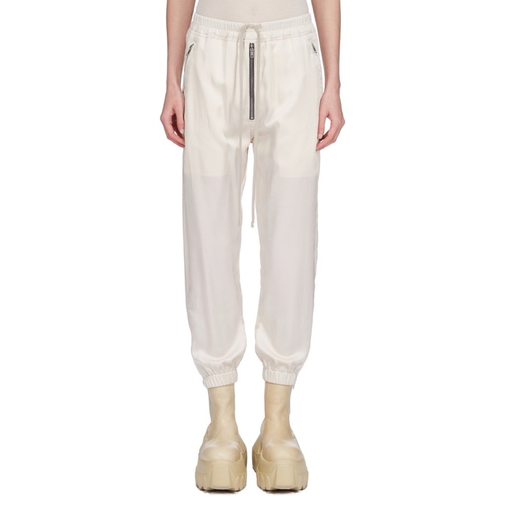 NWT RICK OWENS SS25 HOLLYWOOD TRACK IN DINGE WASHED CHARMEUSE